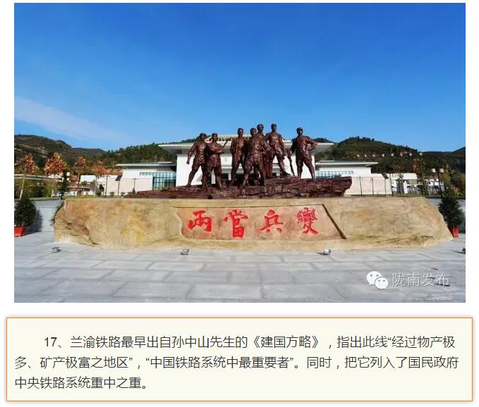 蘭渝鐵路最早由孫中山先生提出？在隴南，你不知道的事兒還有……