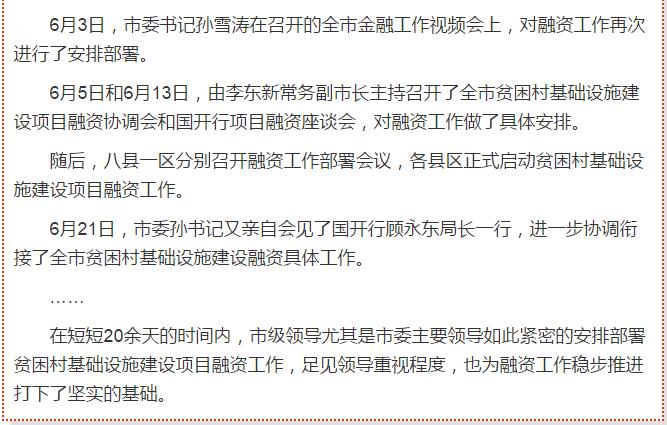 國開行支持貧困村基礎(chǔ)設(shè)施建設(shè)，隴南究竟能分得多大“蛋糕”？