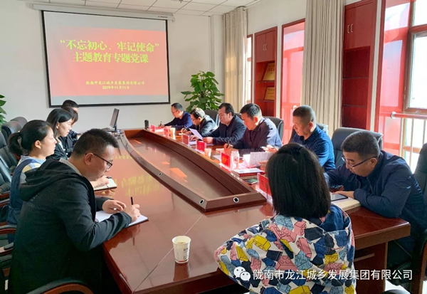 市龍江集團(tuán)開(kāi)展“不忘初心、牢記使命”主題教育專題黨課